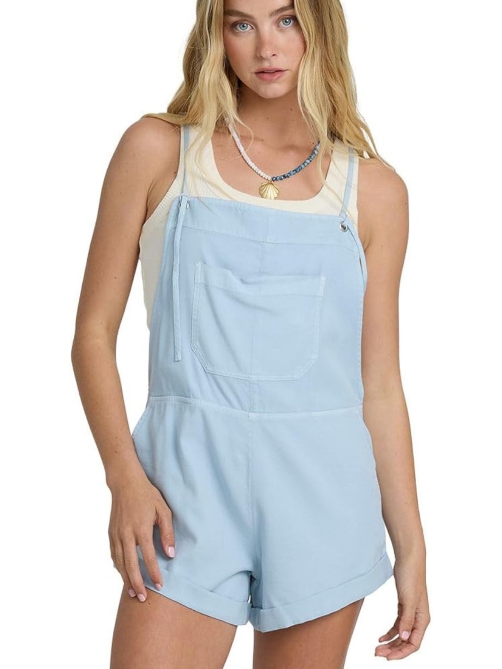 Roxy wild pursuit overalls - chambray